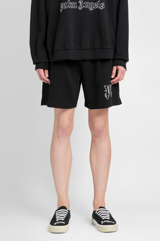 PALM ANGELS MAN BLACK SHORTS & SKIRTS