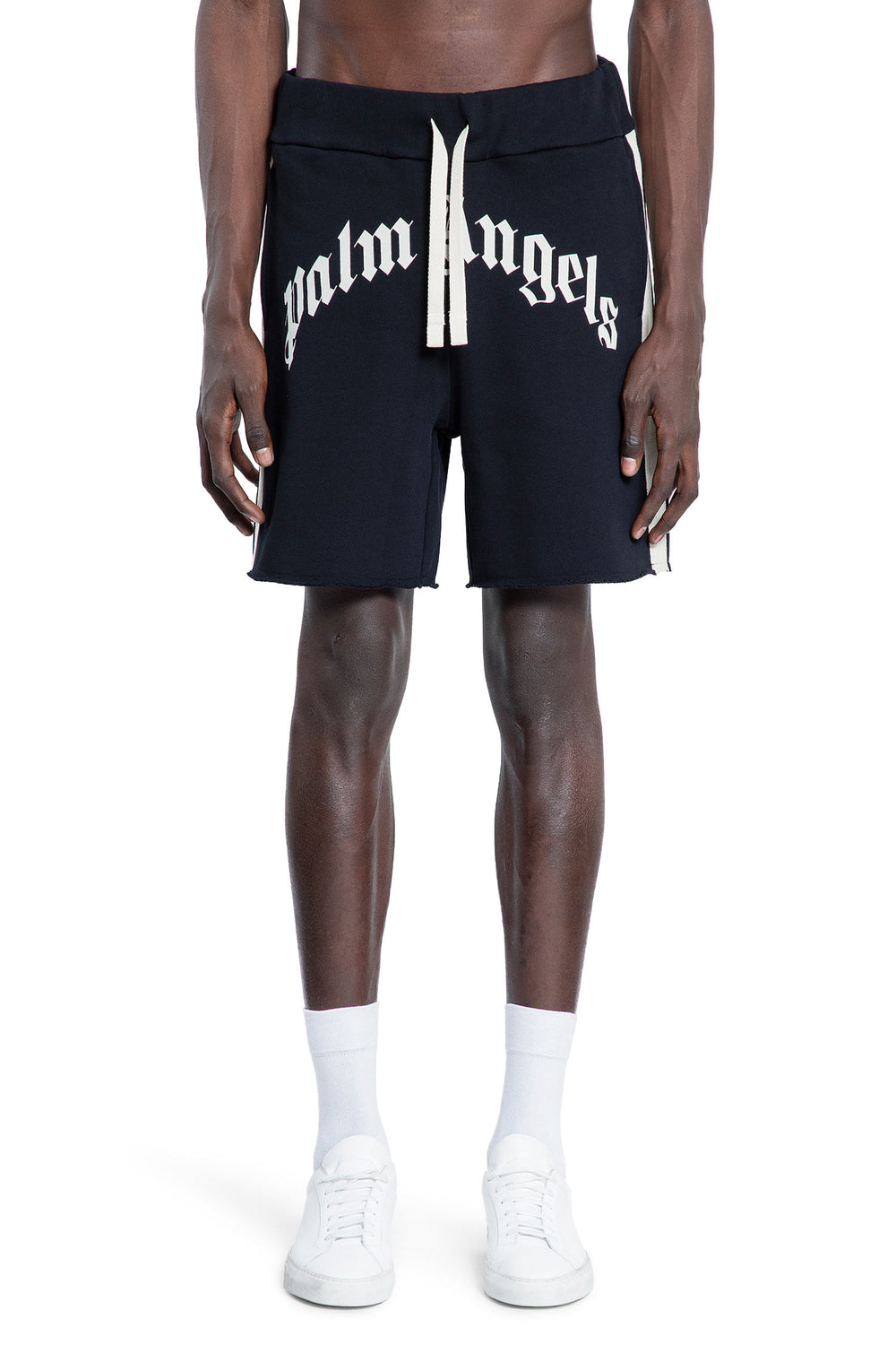 PALM ANGELS MAN BLACK SHORTS & SKIRTS