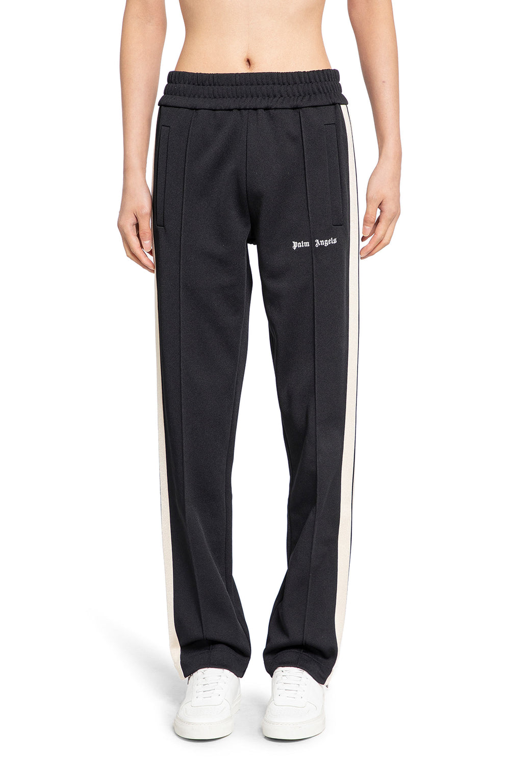 PALM ANGELS MAN BLACK TROUSERS