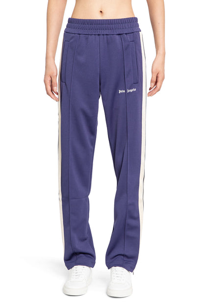 PALM ANGELS MAN PURPLE TROUSERS