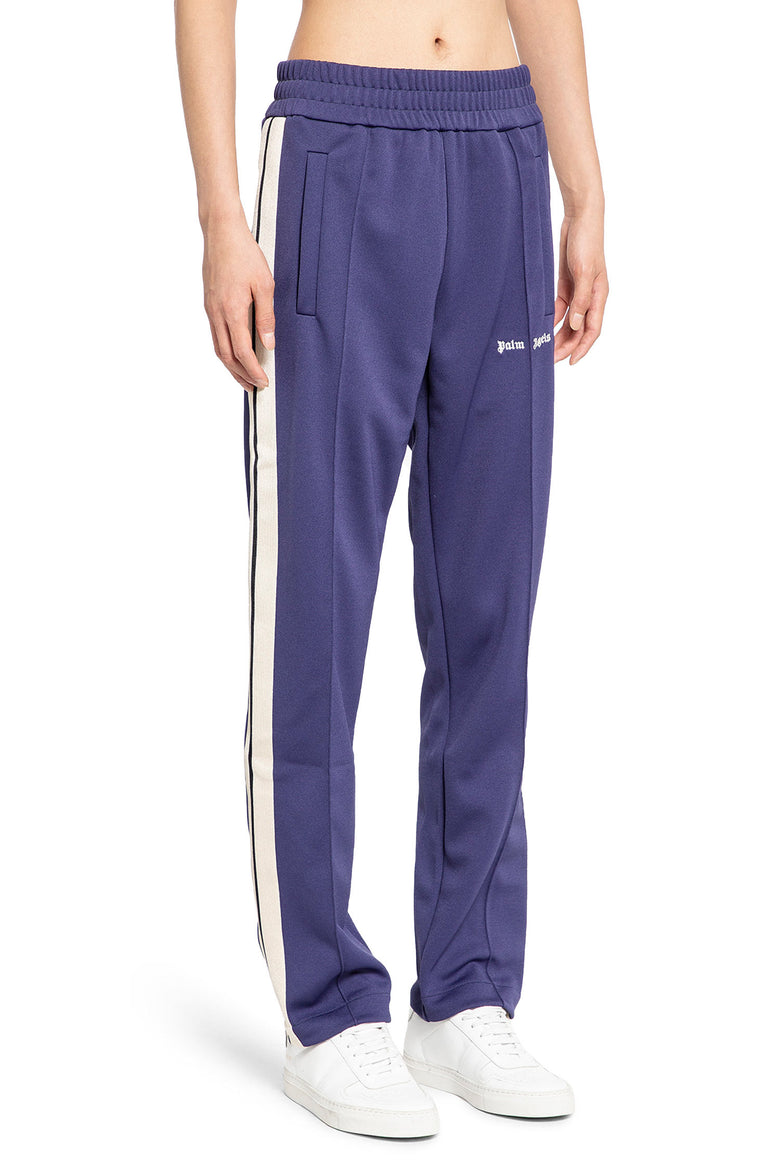 PALM ANGELS MAN PURPLE TROUSERS