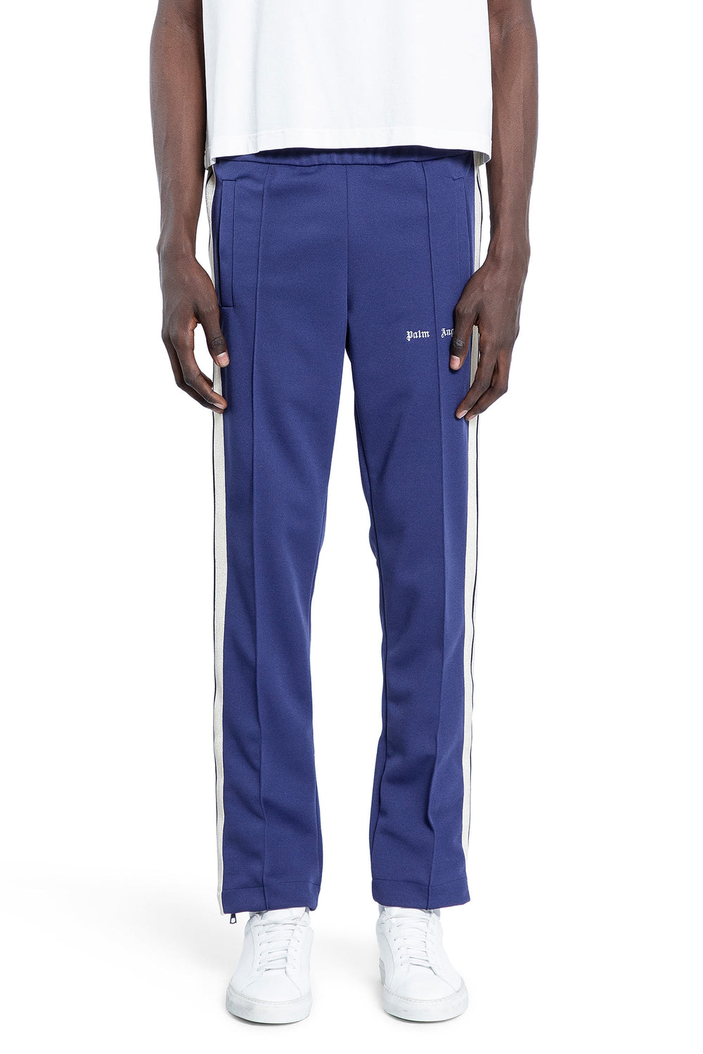 PALM ANGELS MAN BLUE TROUSERS