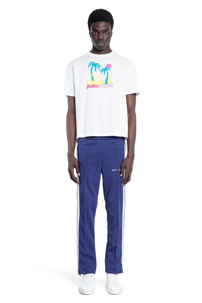 PALM ANGELS MAN BLUE TROUSERS