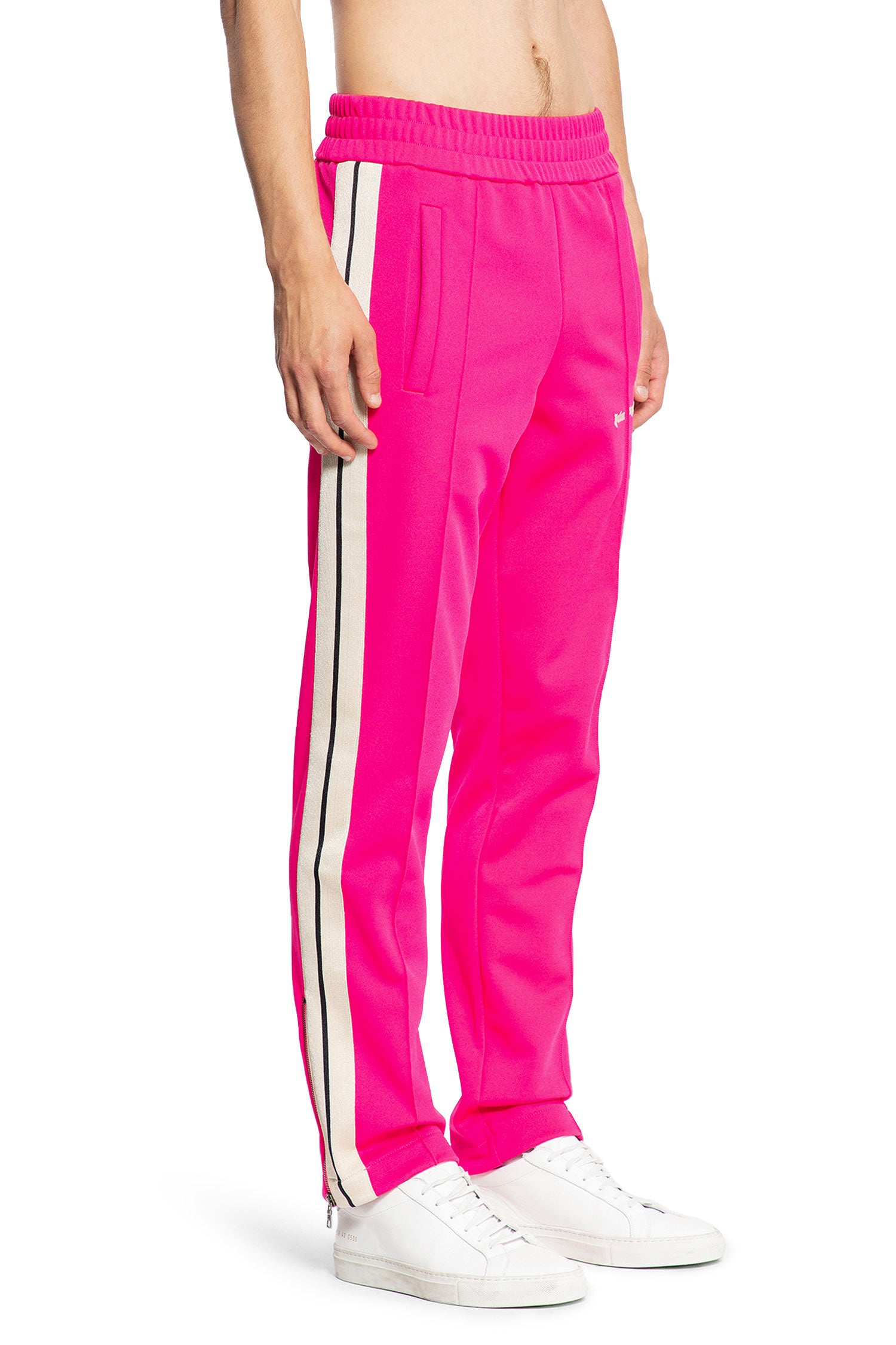 PALM ANGELS MAN PINK TROUSERS