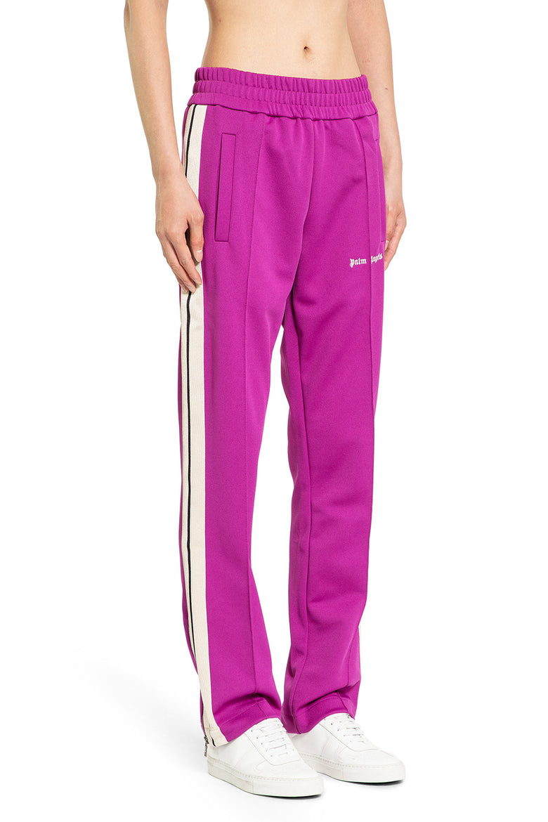 PALM ANGELS MAN PURPLE TROUSERS