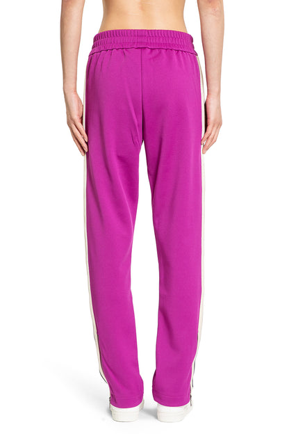 PALM ANGELS MAN PURPLE TROUSERS