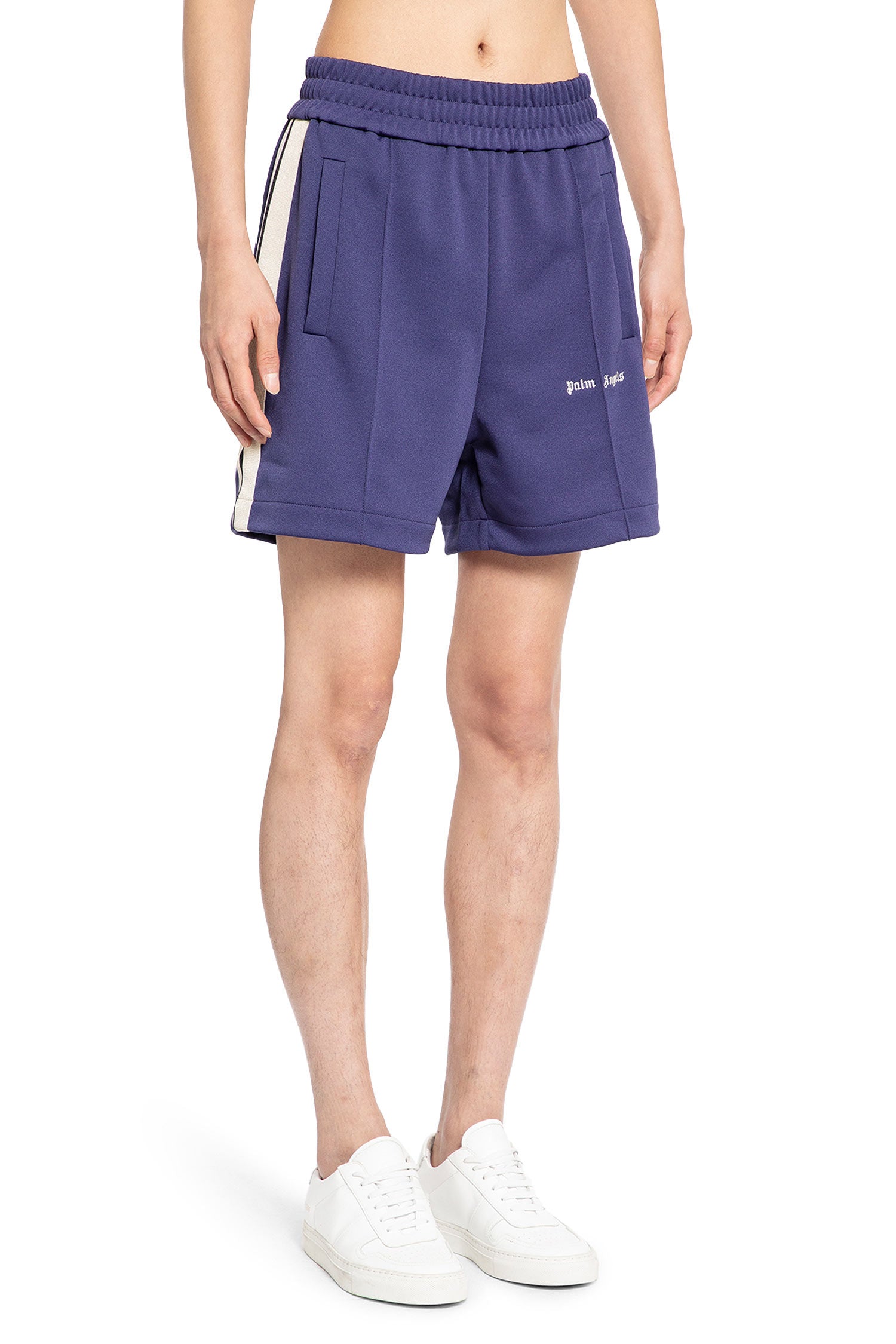 PALM ANGELS MAN BLUE SHORTS & SKIRTS