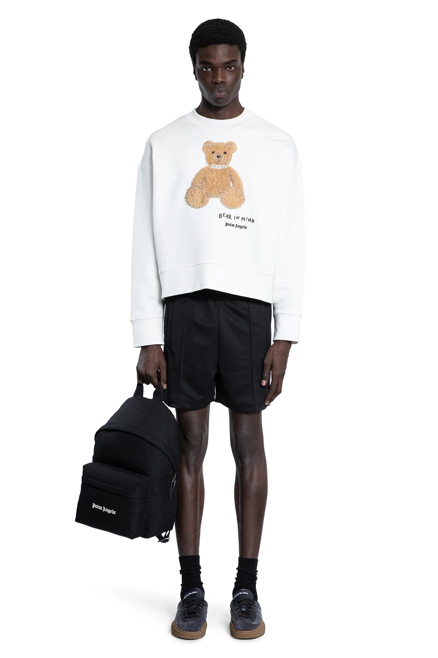 PALM ANGELS MAN BLACK SHORTS & SKIRTS - Antonioli.eu