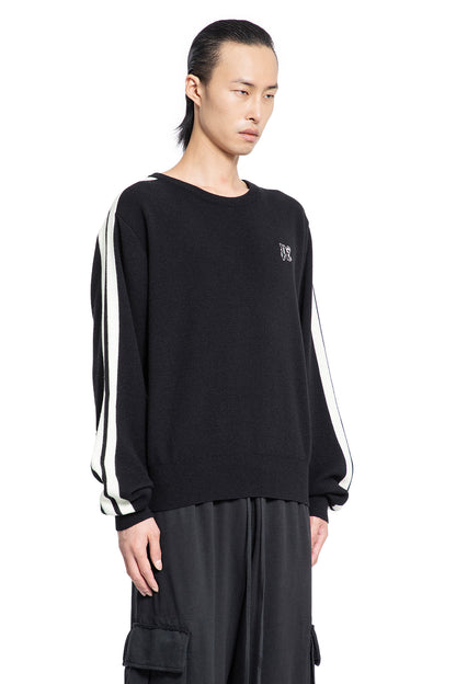 PALM ANGELS MAN BLACK KNITWEAR