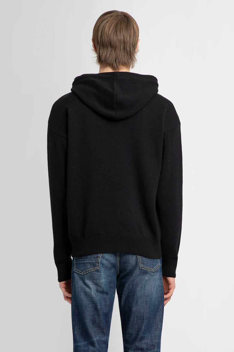 PALM ANGELS MAN BLACK KNITWEAR