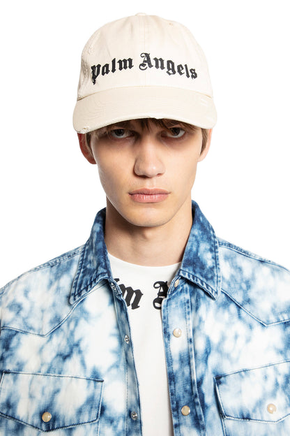 PALM ANGELS MAN OFF-WHITE HATS