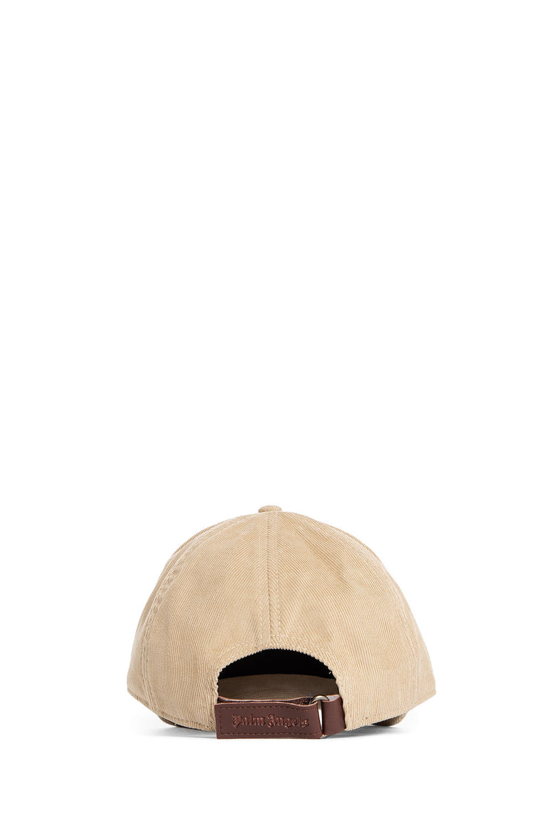 PALM ANGELS MAN BEIGE HATS