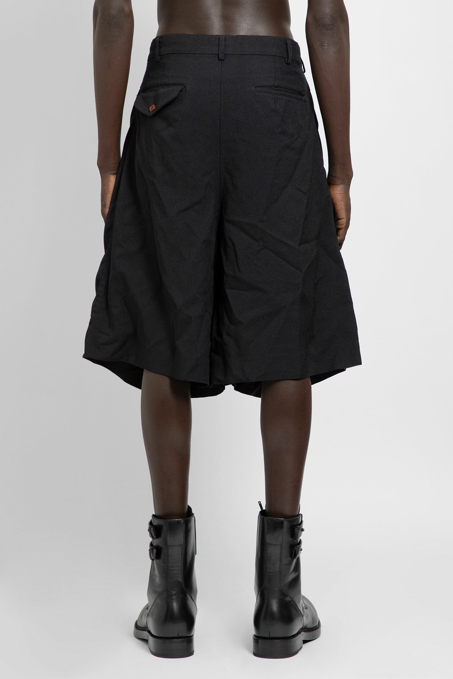 COMME DES GARCONS HOMME PLUS MAN BLACK SHORTS & SKIRTS