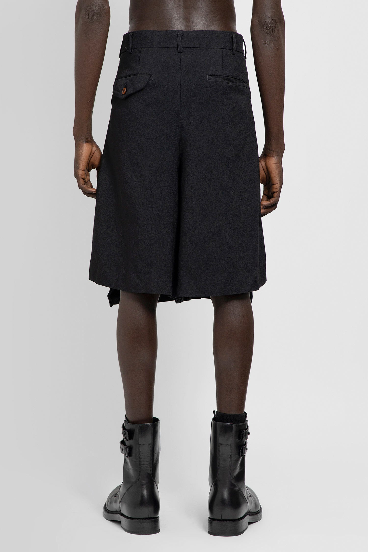 COMME DES GARCONS HOMME PLUS MAN BLACK SHORTS & SKIRTS