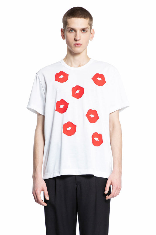 COMME DES GARCONS HOMME PLUS MAN WHITE T-SHIRTS & TANK TOPS