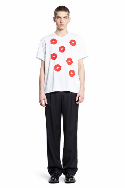 COMME DES GARCONS HOMME PLUS MAN WHITE T-SHIRTS & TANK TOPS