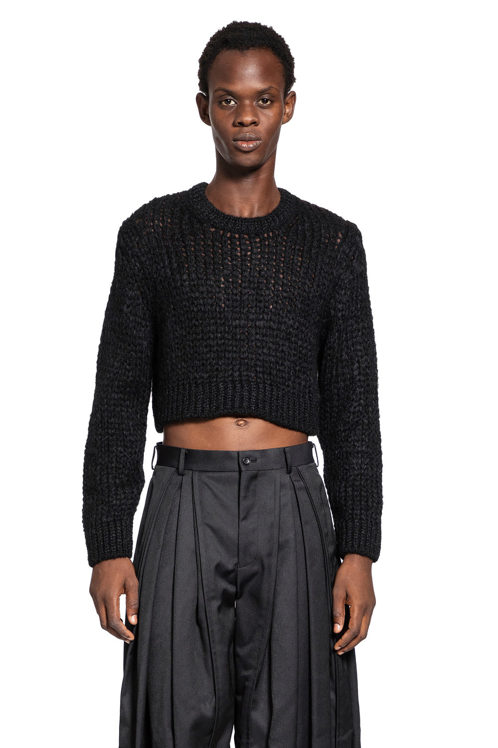 COMME DES GARCONS HOMME PLUS MAN BLACK KNITWEAR