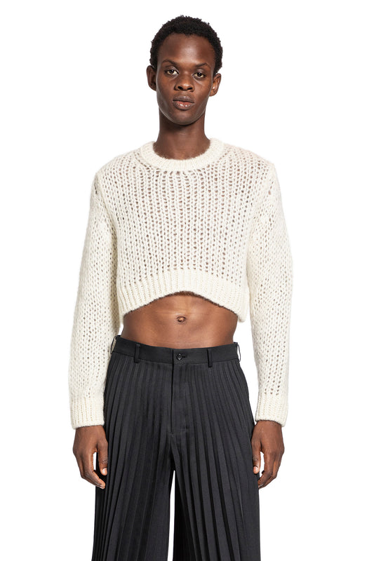 COMME DES GARCONS HOMME PLUS MAN WHITE KNITWEAR