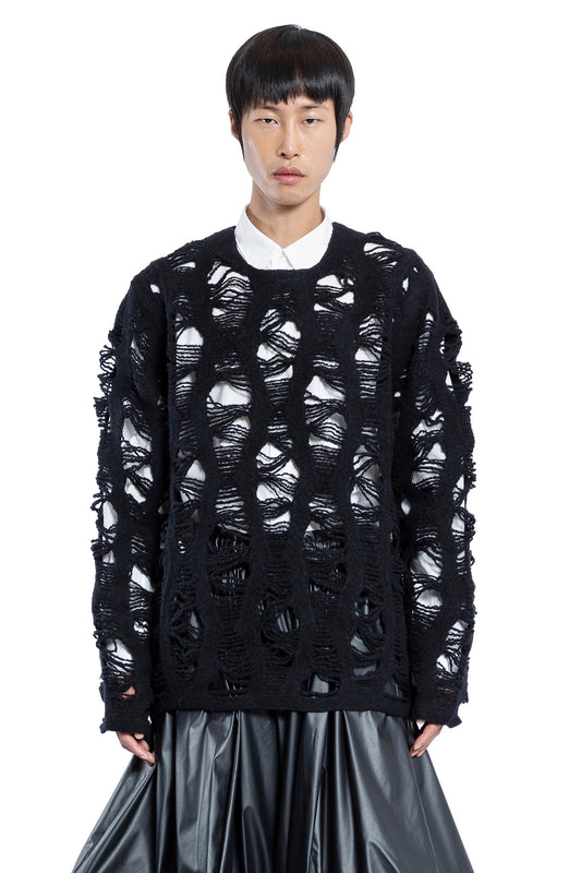 COMME DES GARCONS HOMME PLUS MAN BLACK KNITWEAR