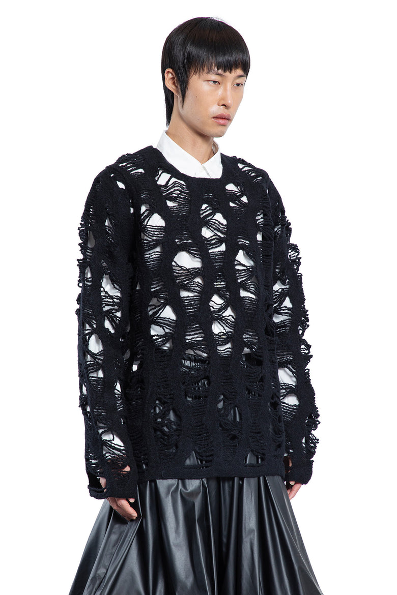 COMME DES GARCONS HOMME PLUS MAN BLACK KNITWEAR