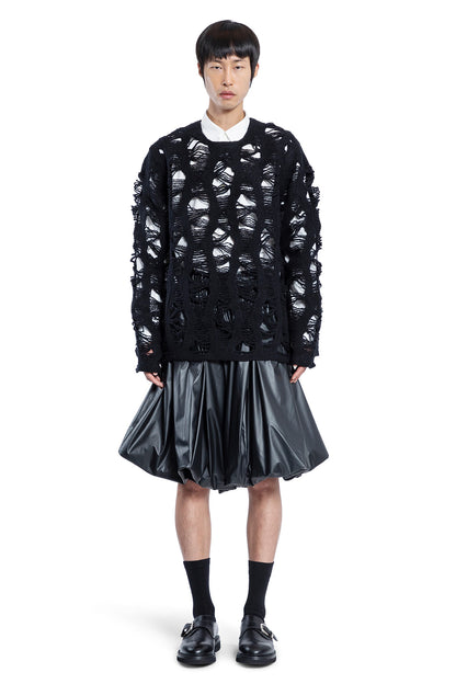 COMME DES GARCONS HOMME PLUS MAN BLACK KNITWEAR