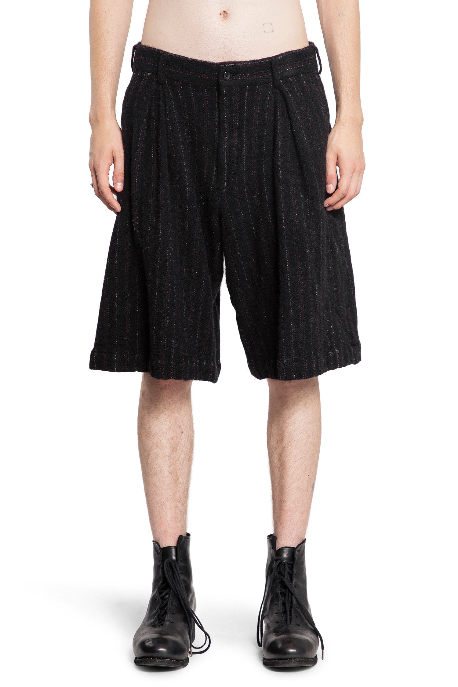 COMME DES GARCONS HOMME PLUS MAN BLACK SHORTS & SKIRTS