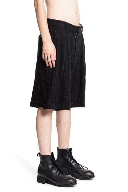 COMME DES GARCONS HOMME PLUS MAN BLACK SHORTS & SKIRTS