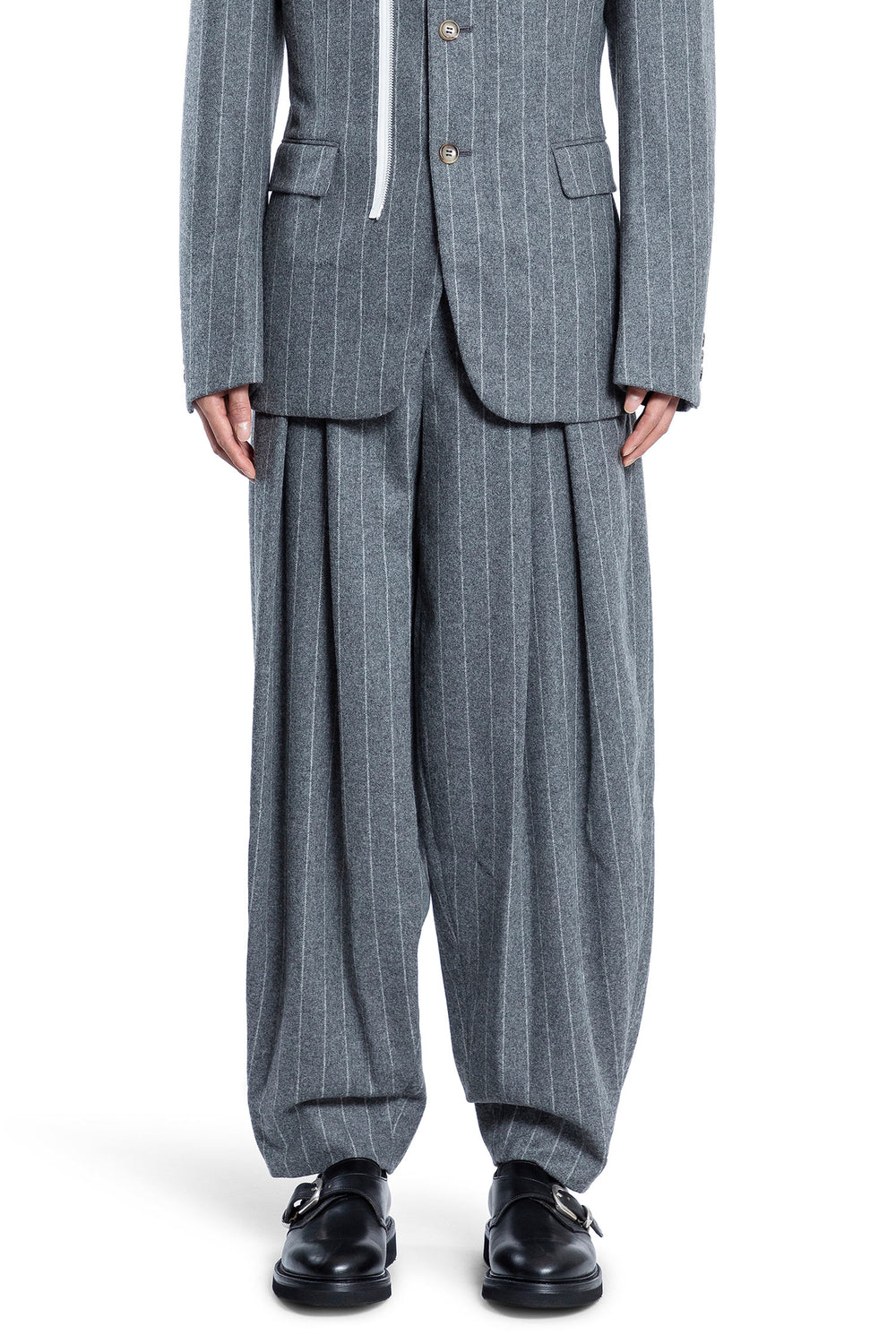 COMME DES GARCONS HOMME PLUS MAN GREY TROUSERS