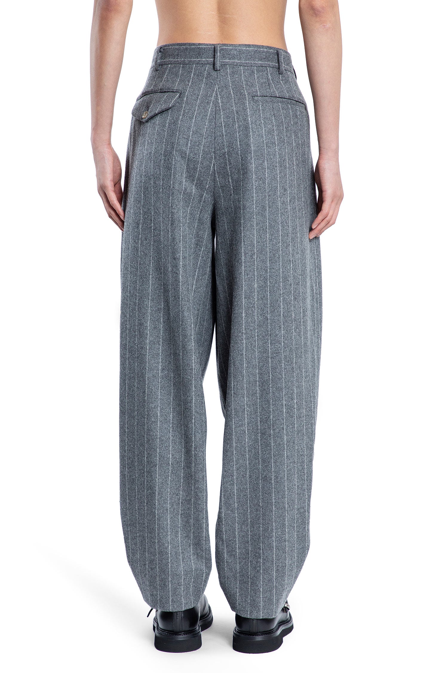 COMME DES GARCONS HOMME PLUS MAN GREY TROUSERS