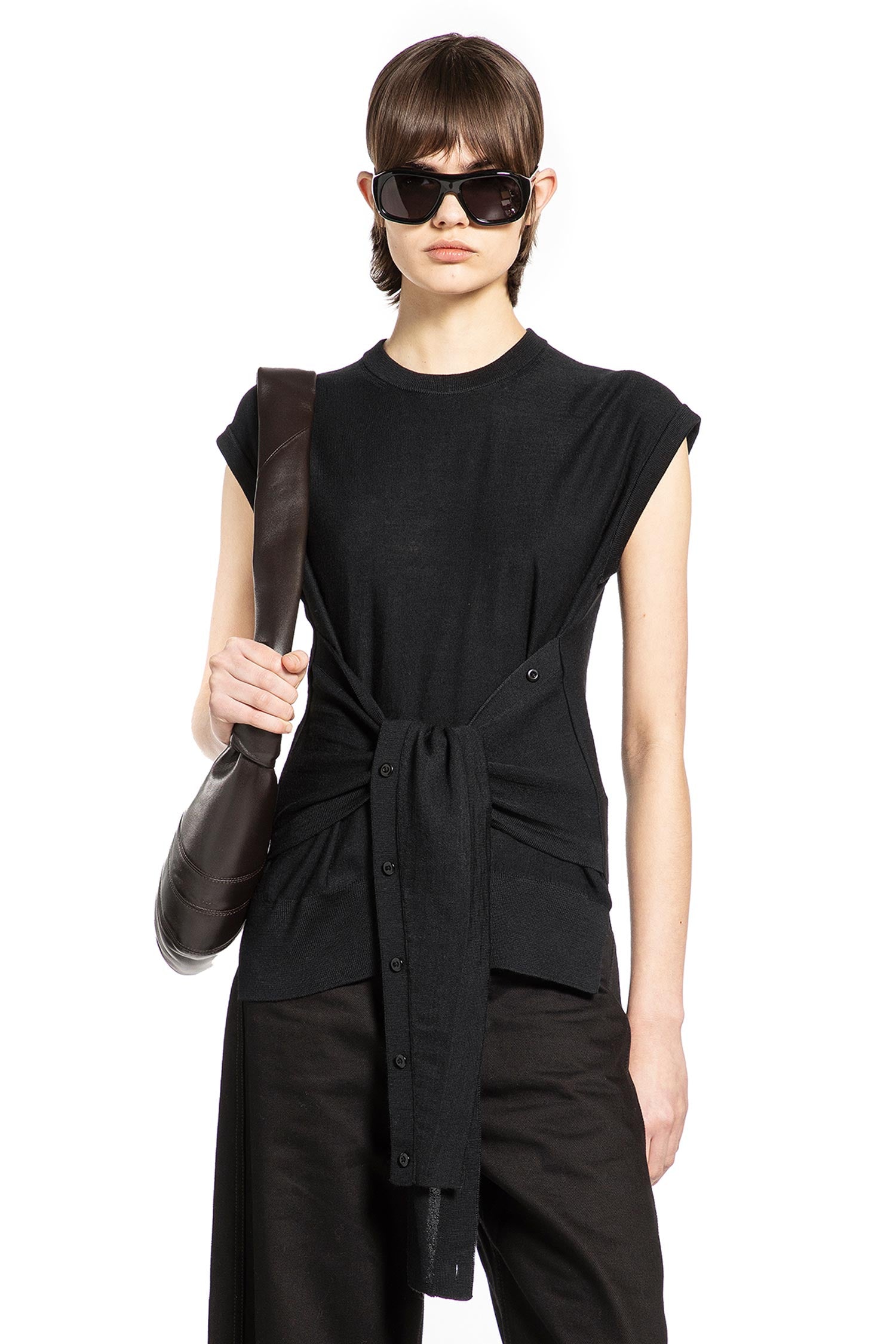 Sleeveless Buttoned Top