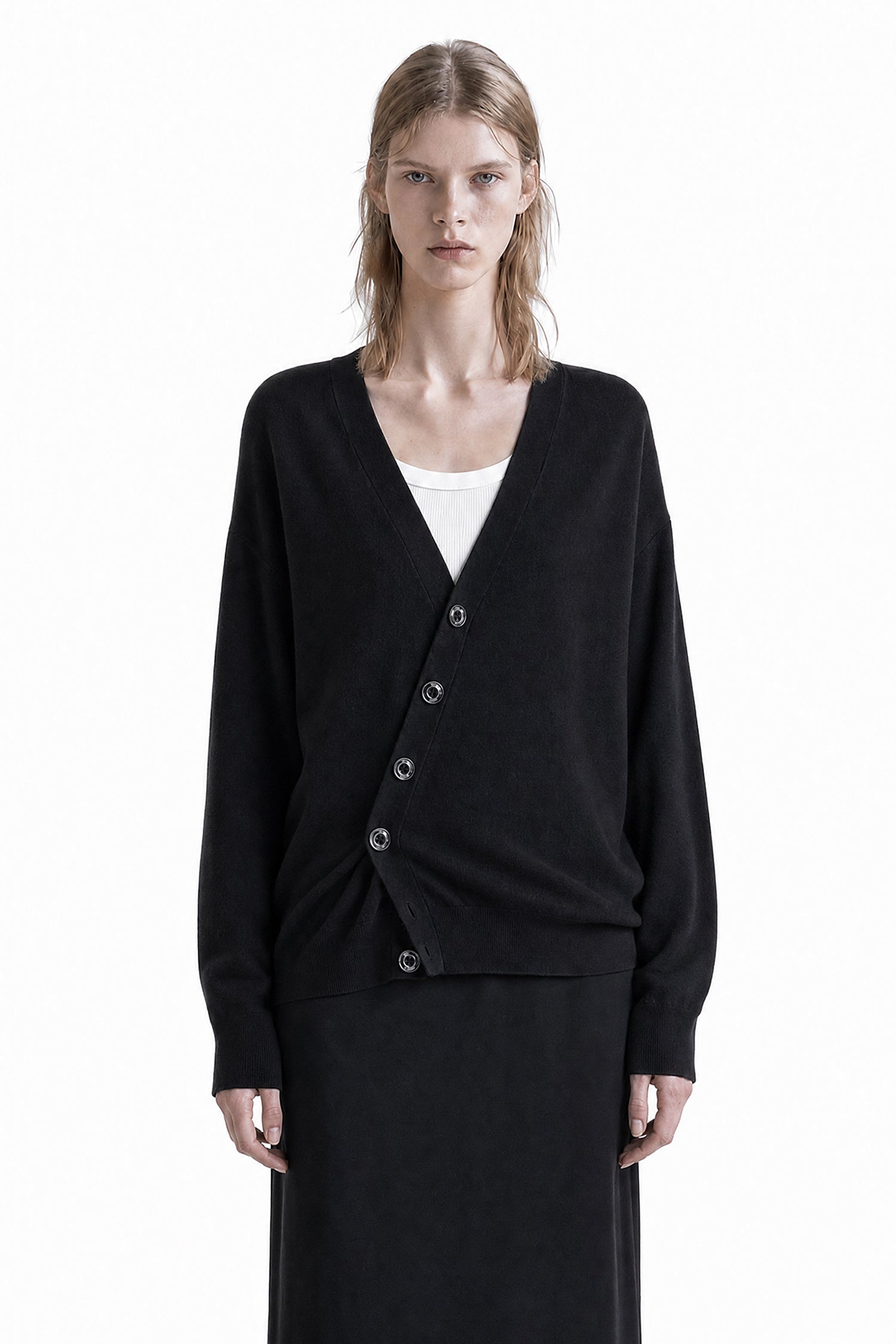 Relaxed Twisted Cardigan