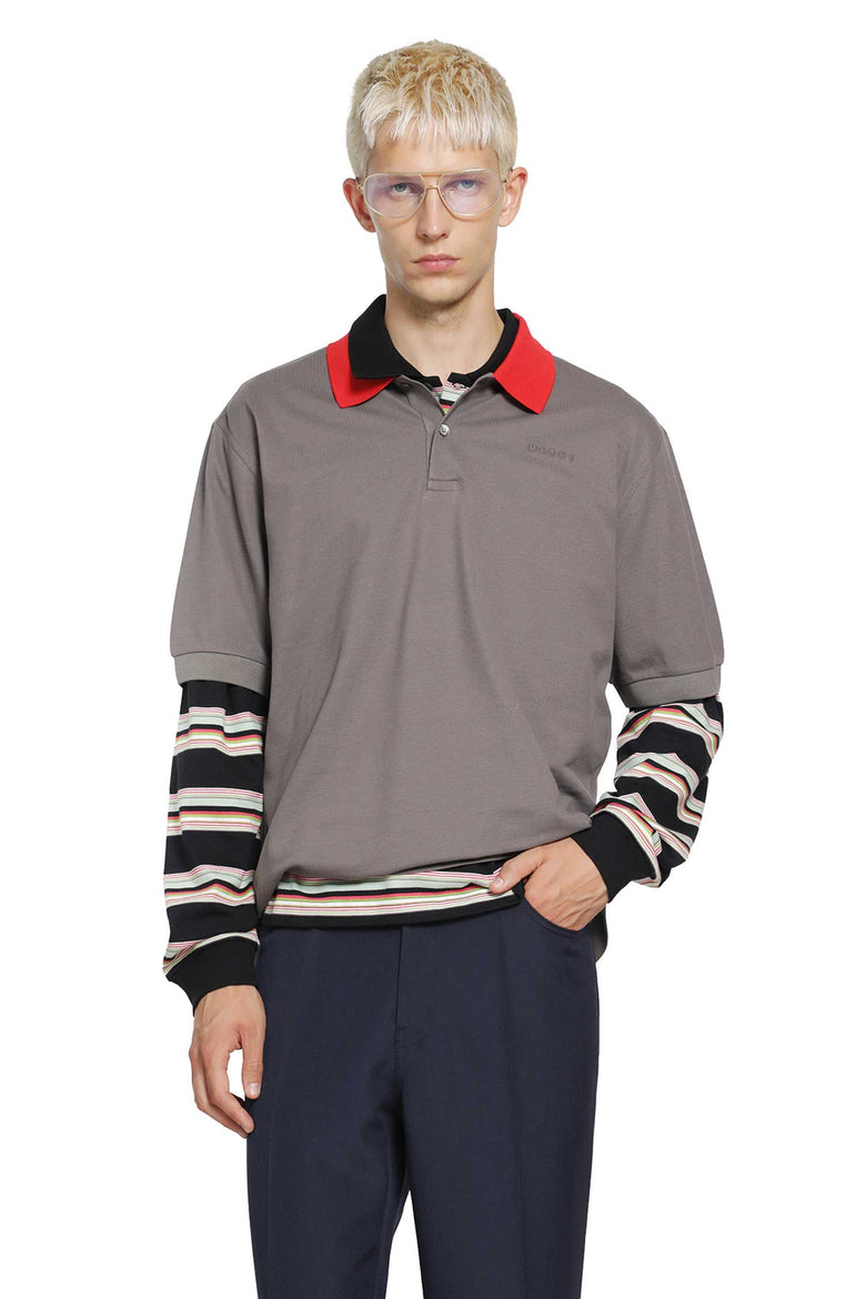 MARNI Polo Shirt With Contrast Trims man