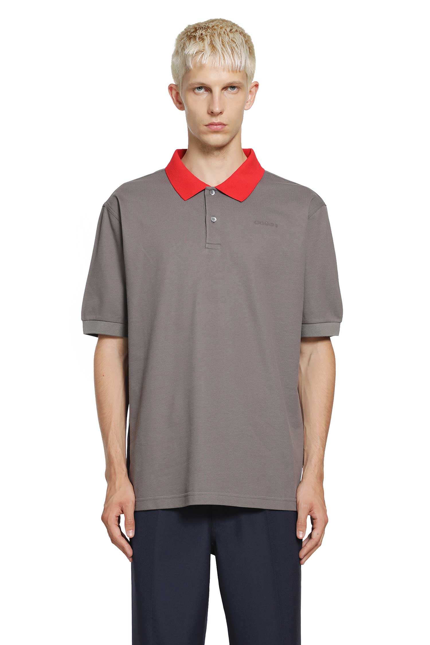 MARNI Polo Shirt With Contrast Trims man