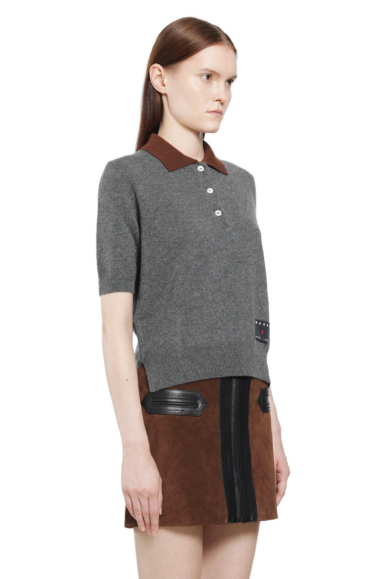 
              MARNI Cashmere Polo Shirt with Contrast Colour woman
            