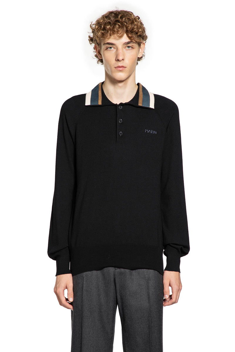 Wool Cashmere Polo with Suede Collar - Antonioli.eu