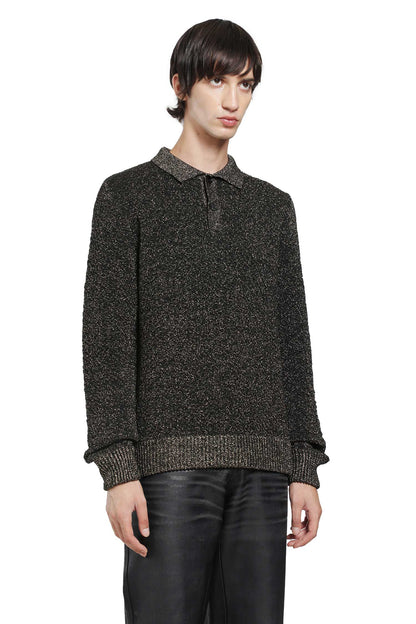 Lurex Wool Polo Sweater