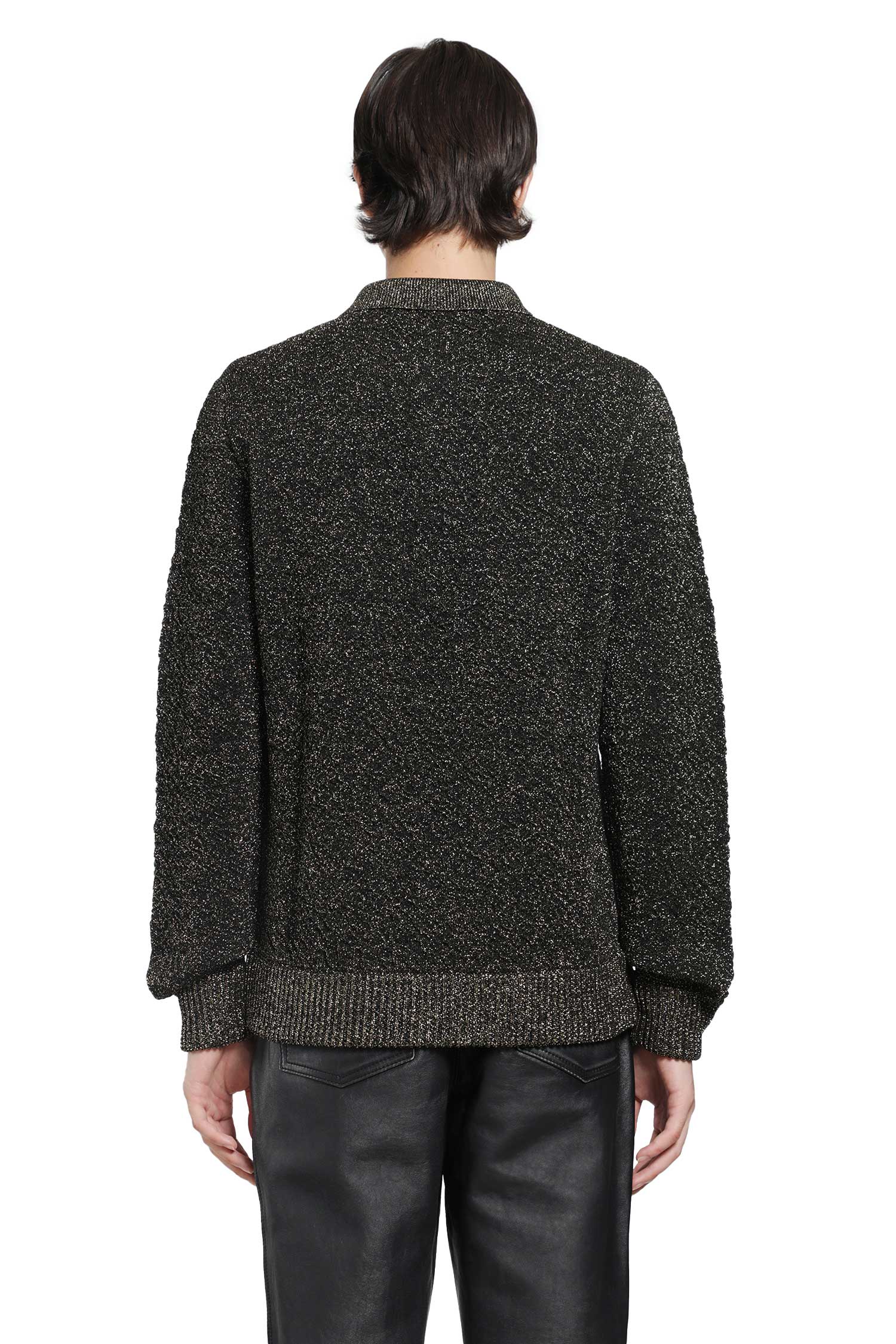 MARNI Lurex Wool Polo Sweater man