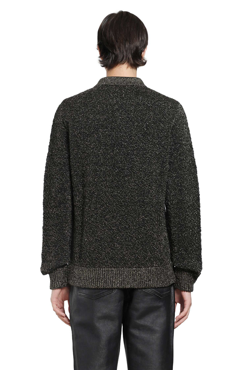 MARNI Lurex Wool Polo Sweater man