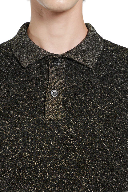 Lurex Wool Polo Sweater