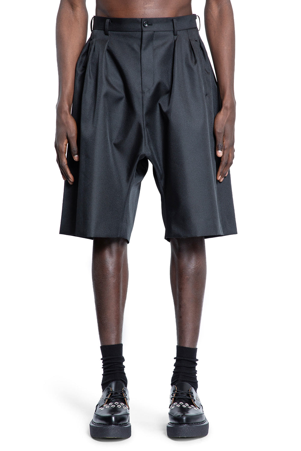 COMME DES GARCONS HOMME PLUS MAN BLACK SHORTS & SKIRTS