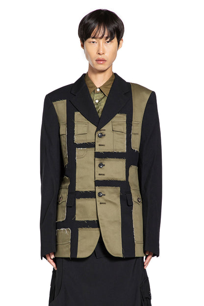 Paneled Blazer in Cotton Twill