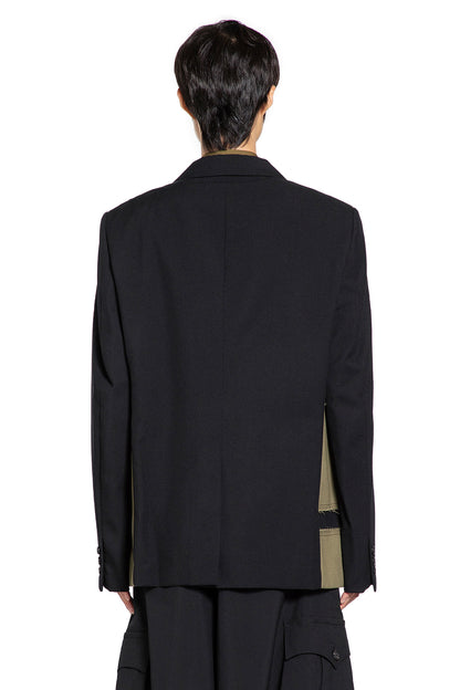 Paneled Blazer in Cotton Twill