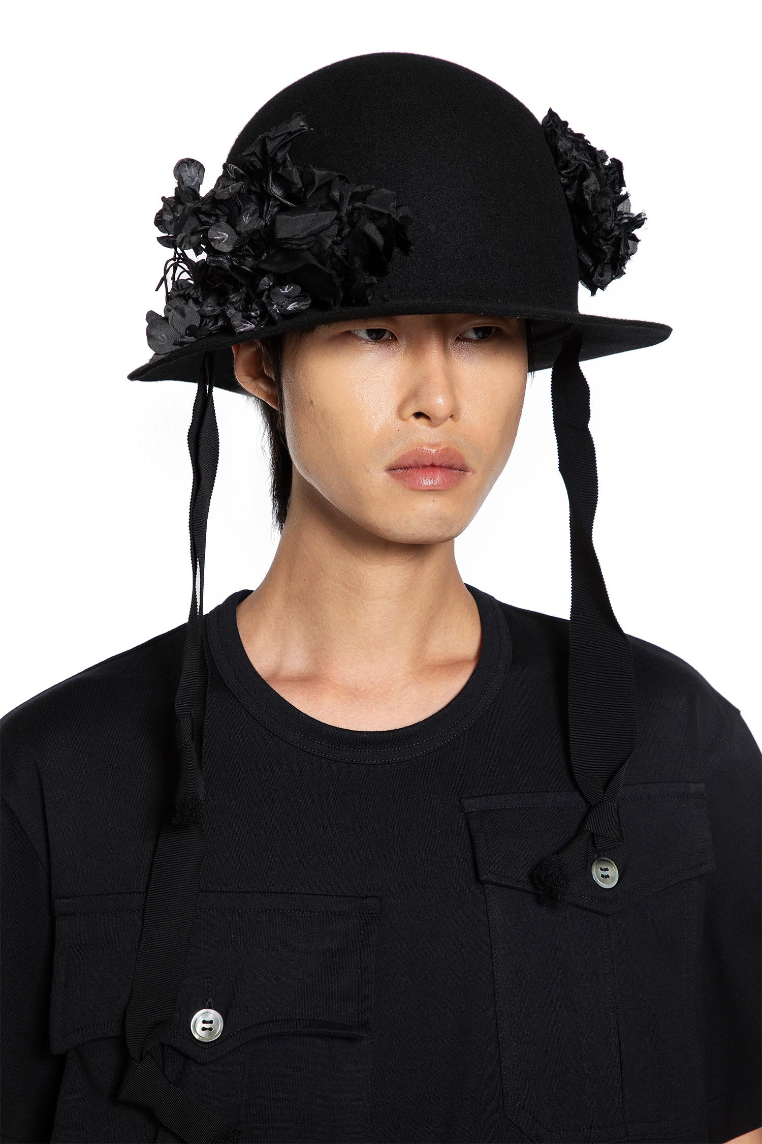 Flower Wool Felt Hat