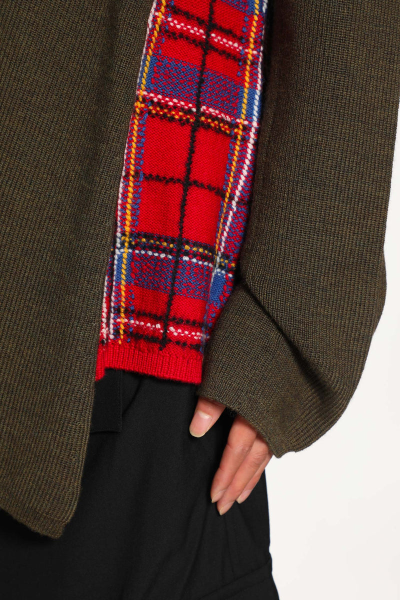 Asymmetric Paneled Sweater - Antonioli.eu