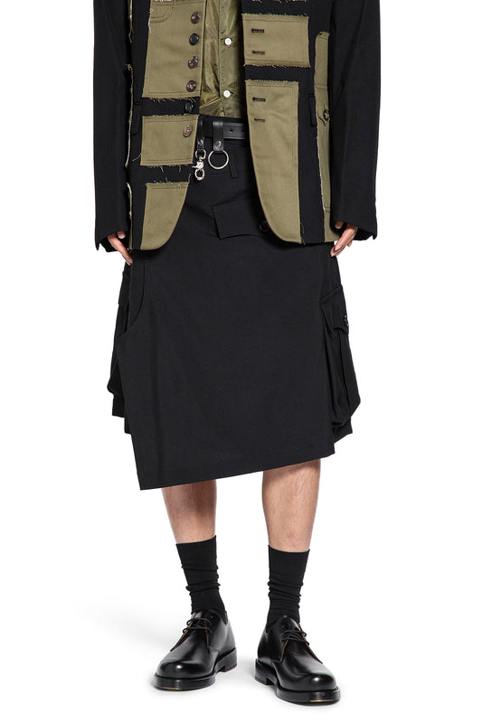 Asymmetric Overlay Shorts - Antonioli.eu