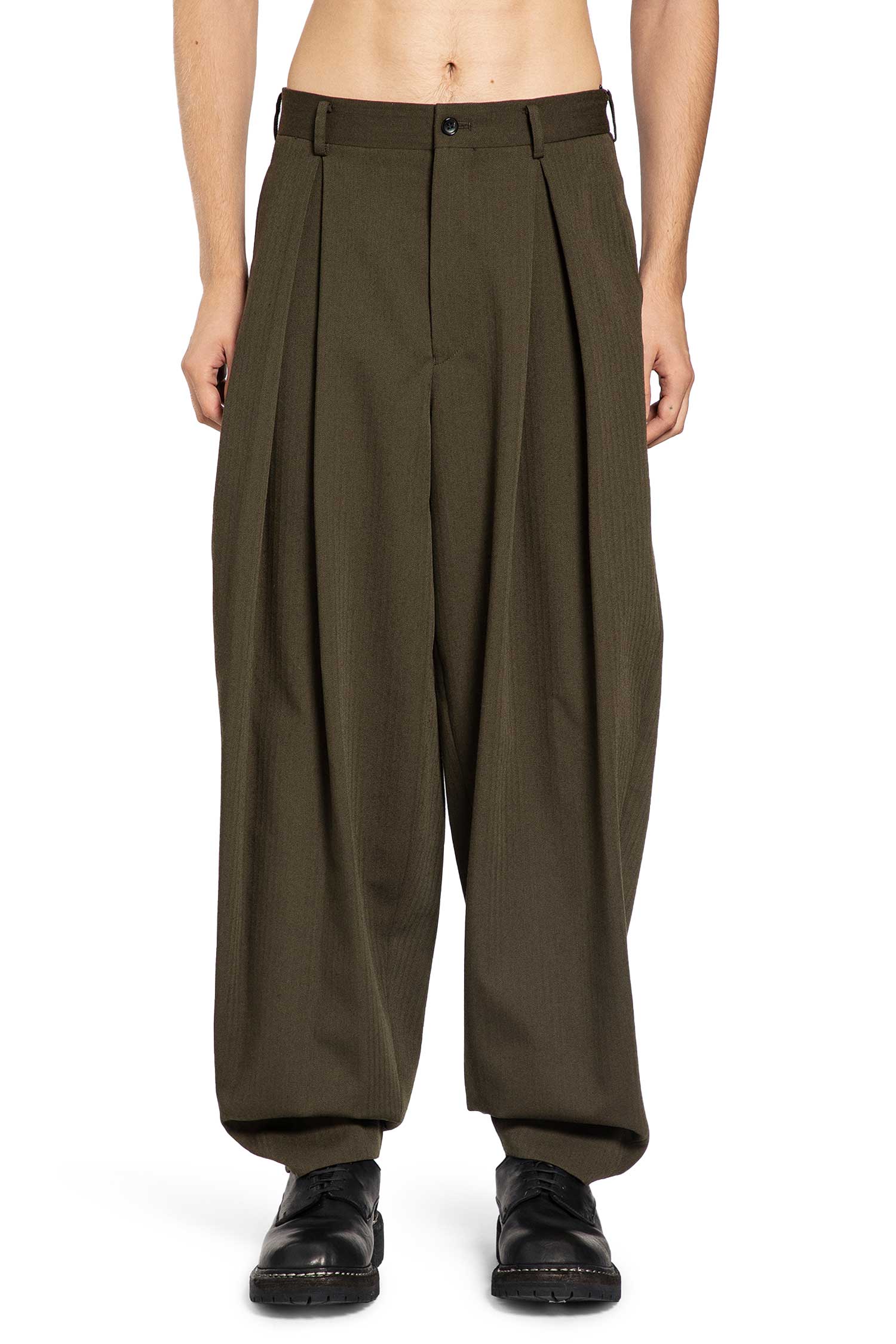 COMME DES GARCONS HOMME PLUS MAN BLACK TROUSERS