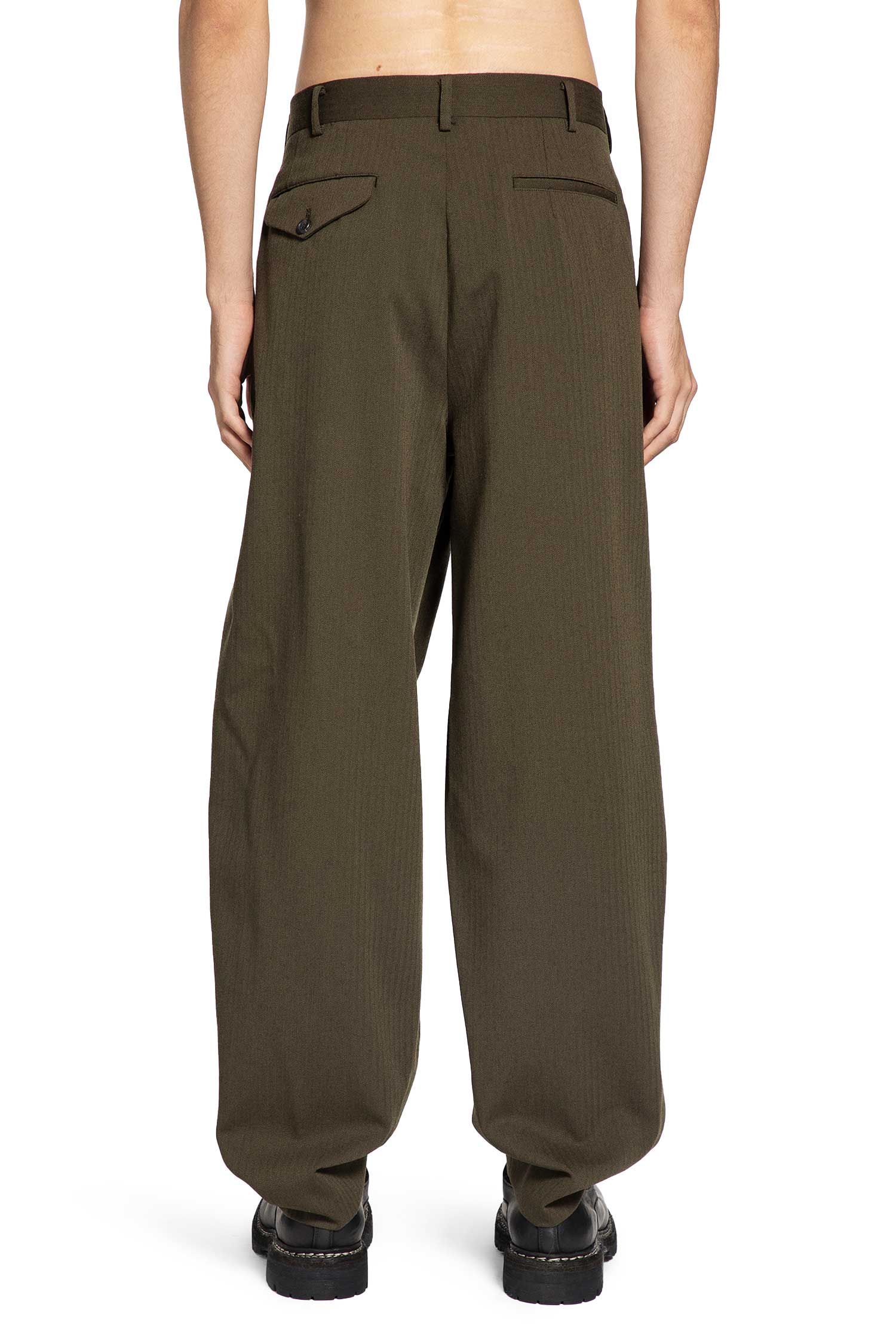 COMME DES GARCONS HOMME PLUS MAN BLACK TROUSERS