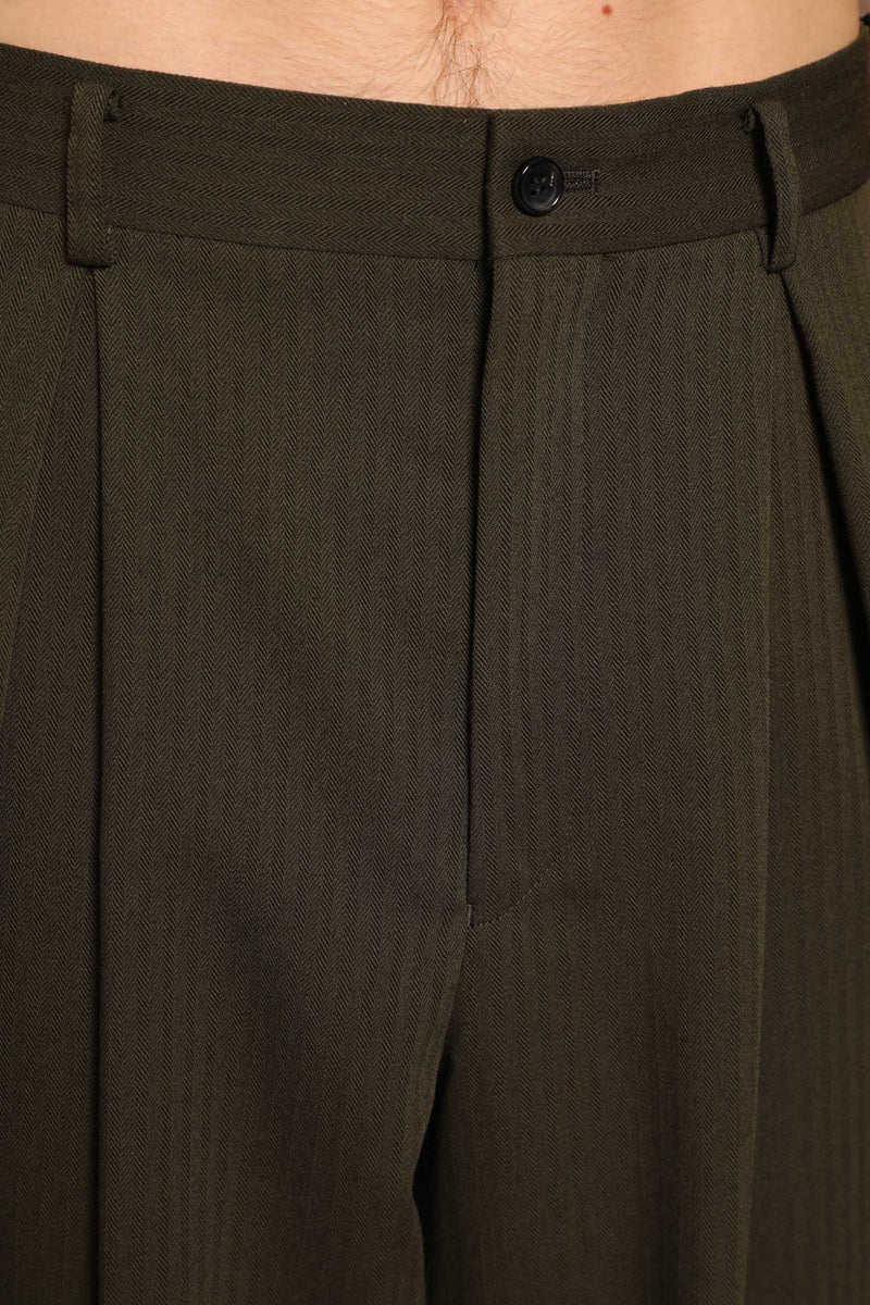 COMME DES GARCONS HOMME PLUS Wool Straight Leg Trousers man