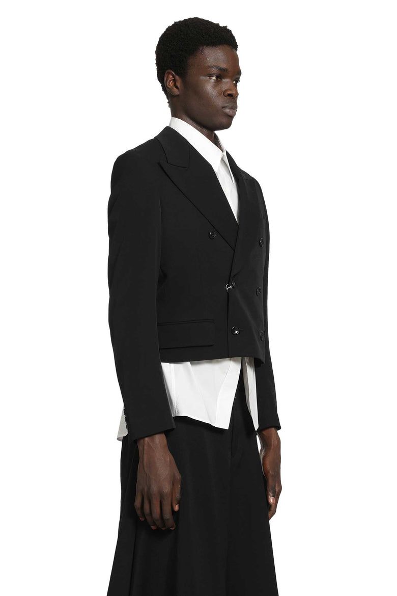 Cropped Double-Breasted Blazer