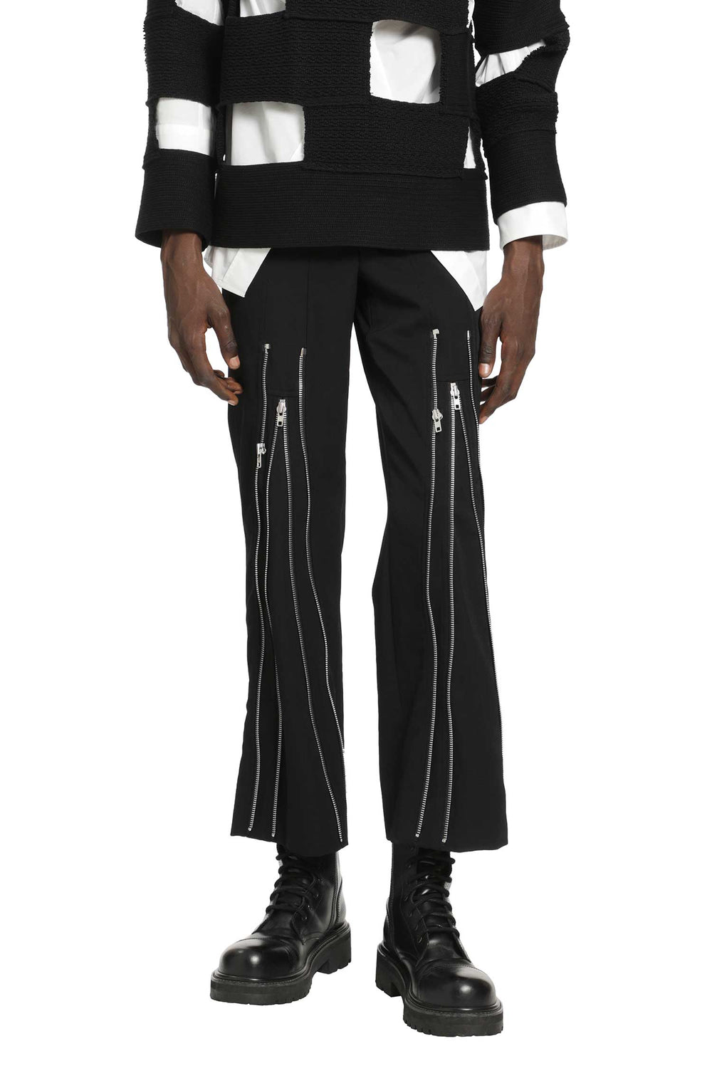 COMME DES GARCONS HOMME PLUS Zipped Wool Trousers man